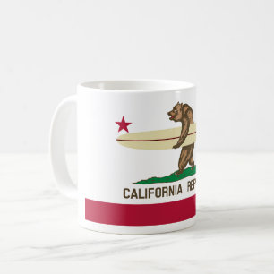 Kalifornien Surfing Bear Coffee Mugg
