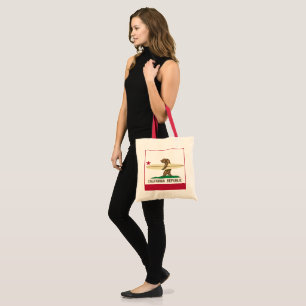 Kalifornien Surfing Bear Tote Bag Tygkasse