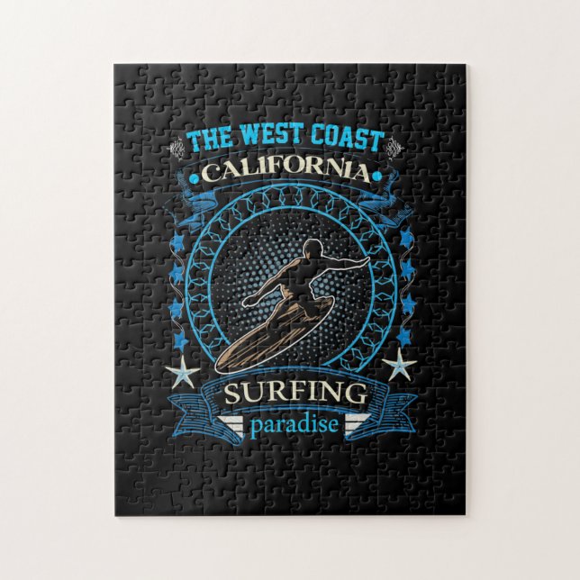 Kalifornien Surfing i Väster Pussel (Vertikal)