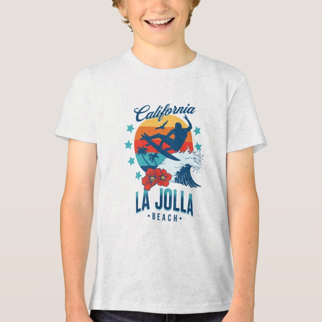 Kalifornien Surfing La Jolla T Shirt (Framsida)