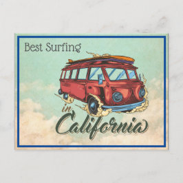 Kalifornien Surfing Postcard Helg Vykort