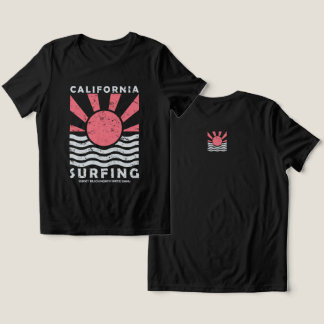 Kalifornien Surfing Solnedgång Vintage Konst T Shirt