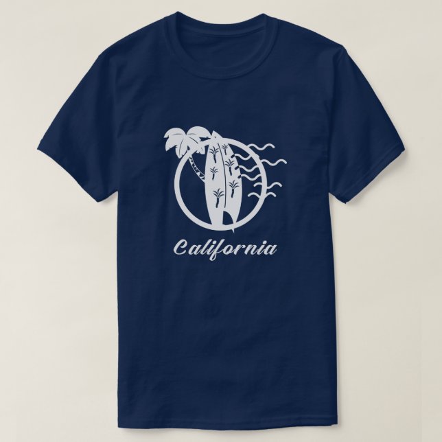 Kalifornien Surfing T Shirt (Design framsida)