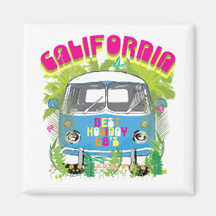 Kalifornien Surfing Van Magnet