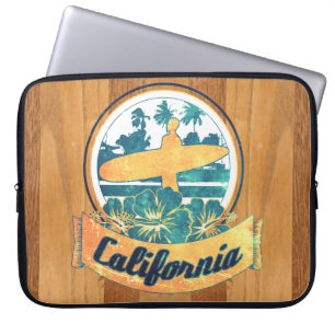 Kalifornien surfingbräda laptop fodral