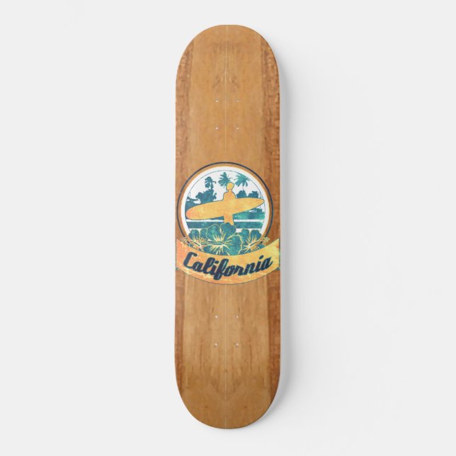 Kalifornien surfingbräda mini skateboard bräda 18,5 cm (Framsida)