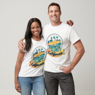 Kalifornien surfingbräda t-shirt