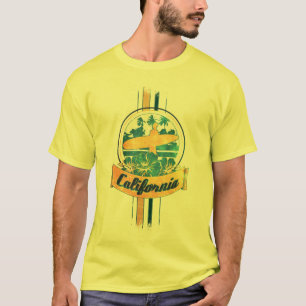 Kalifornien surfingbräda tee shirt
