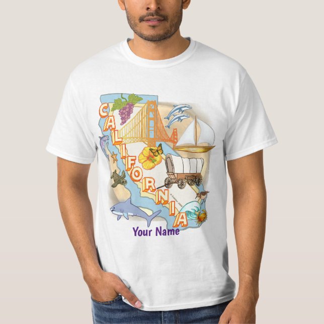 Kalifornien t-shirt (Framsida)