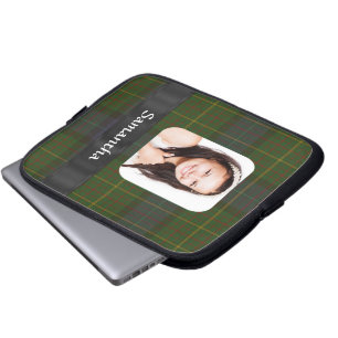Kalifornien tartan plaid-fotomall laptop sleeve
