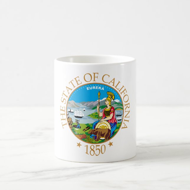 Kalifornien-tecken Kaffemugg (Center)