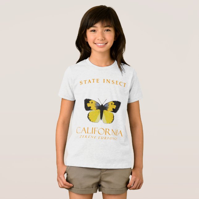 Kalifornien Territory Insekt The Dogface Butterfly T Shirt (Framsida Full)
