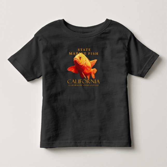 Kalifornien Territory Marine Fish the Damselfish T Shirt (Framsida)