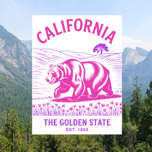 Kalifornien The Golden State Est. 1850 Björn Vykort