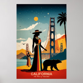 Kalifornien: "The Heart of Innovation Travel Poste Poster