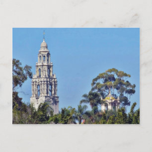 Kalifornien Torn i Balboa Park San Diego Vykort