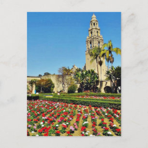Kalifornien Torn i Balboa Park Vykort