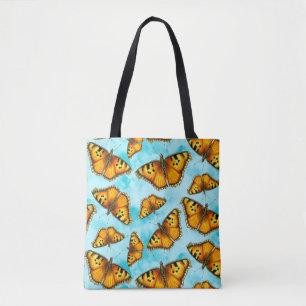 Kalifornien Tortoiseshell Butterfly Illustration Tygkasse