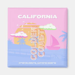 Kalifornien, Travel Art, Preppy Magnet