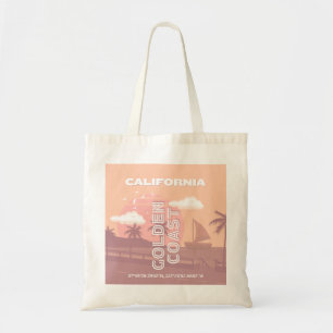 Kalifornien, Travel Art, Preppy, Pastel Tygkasse
