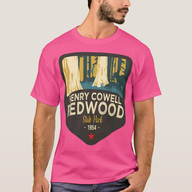 Kalifornien Treasures Badge 4 of 10 - Henry Cowell T Shirt (Framsida)