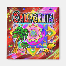 Kalifornien Tropical Friends Magnet