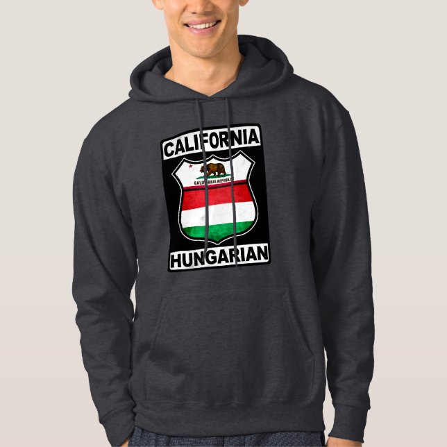 Kalifornien ungrareamerikan hoodie (Framsida)