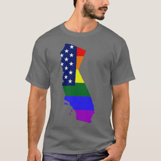 Kalifornien United Stater Gay pride Flagga 1 T Shirt