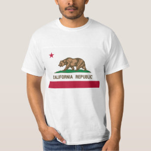 Kalifornien United Stater Statlig flagga T Shirt