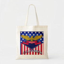 Kalifornien USA flagga Tygkasse