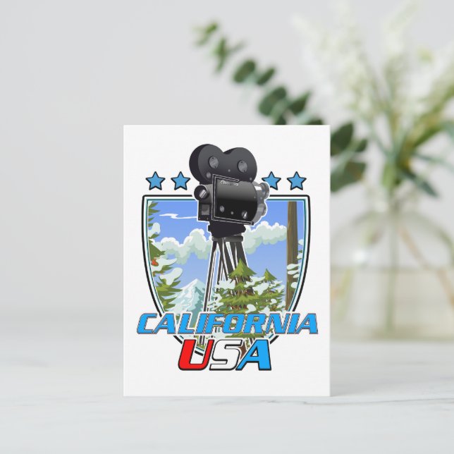 Kalifornien USA Helg Vykort (Stående Fram)