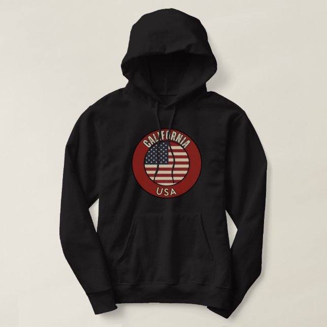 Kalifornien USA Hoodie (Design framsida)
