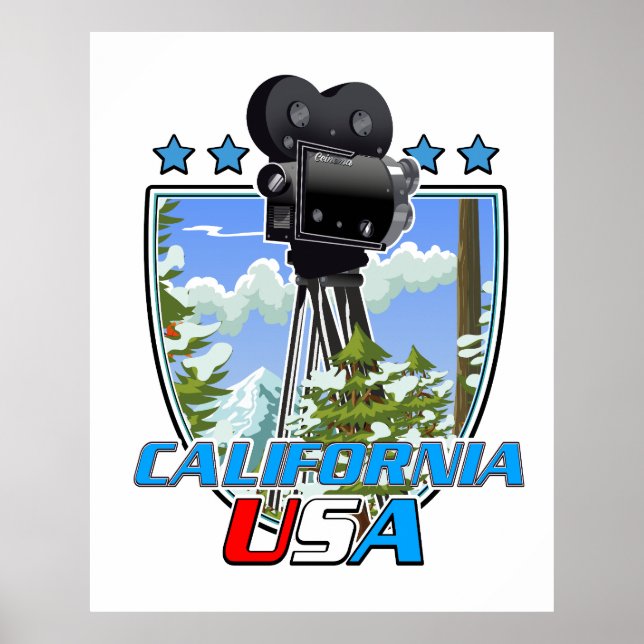 Kalifornien USA Poster (Framsidan)