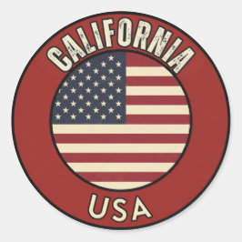 Kalifornien USA Runt Klistermärke