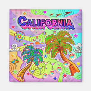 Kalifornien Vacation Target Magnet