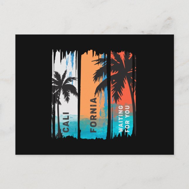 Kalifornien väntar på dig vykort (Framsida)