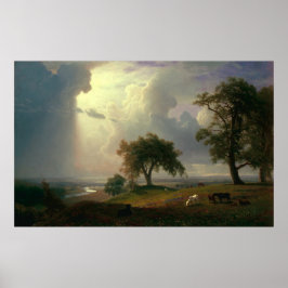 Kalifornien Vår av Albert Bierstadt Poster