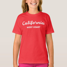 Kalifornien Väster Kusten Nice-designtext T Shirt