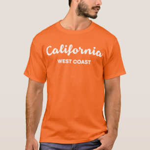 Kalifornien Väster Kusten Nice-designtext T Shirt