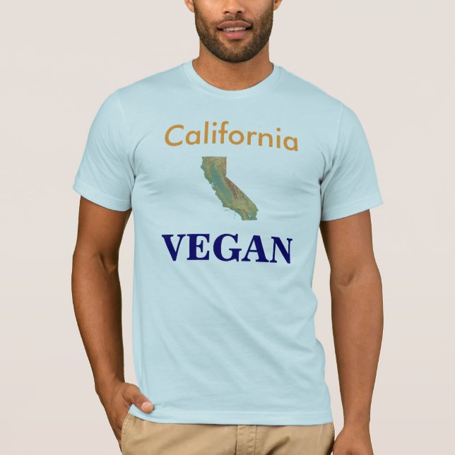 Kalifornien VEGAN Tee Shirt (Framsida)