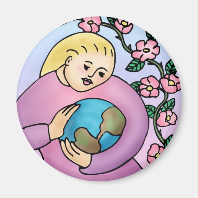 Kalifornien Vild Ro Magnet (Framsidan)