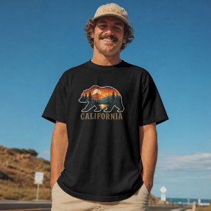 Kalifornien Vildbjörn Solnedgång T Shirt