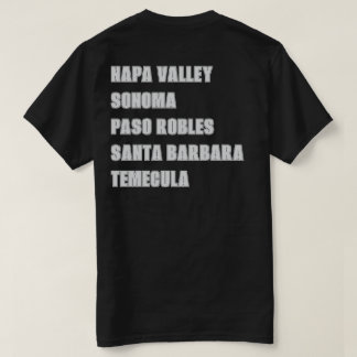 Kalifornien Vin-regionerna Napa Black Front and Ba T Shirt
