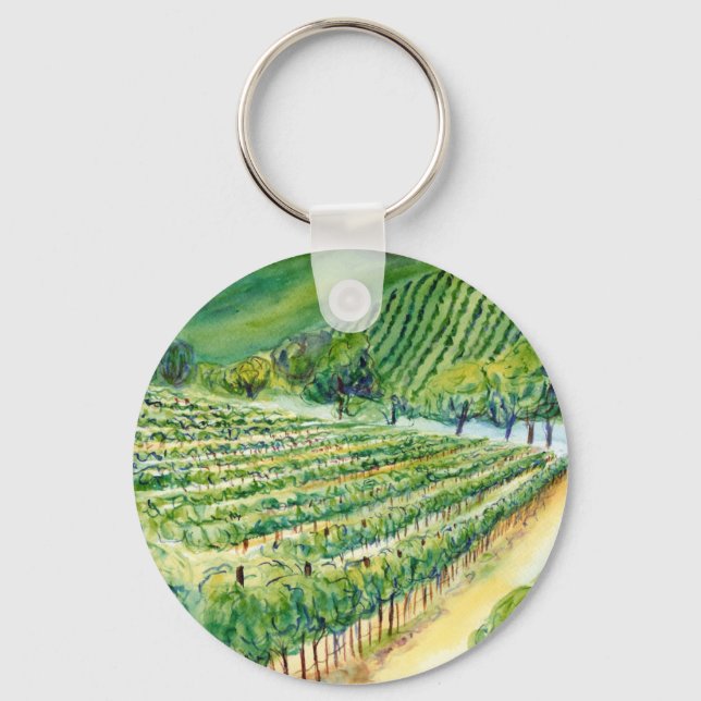 Kalifornien Vineyard Keychain Nyckelring (Framsida)
