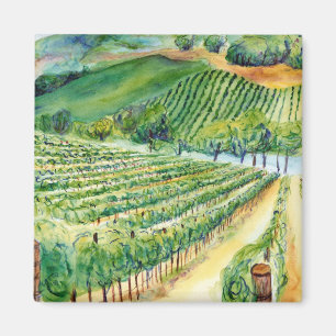 Kalifornien Vineyard Magnet