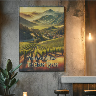 Kalifornien Vineyard Poster