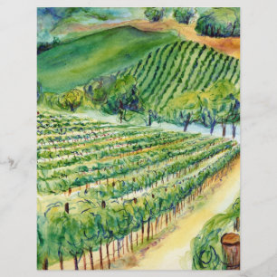 Kalifornien Vineyard Reklamblad
