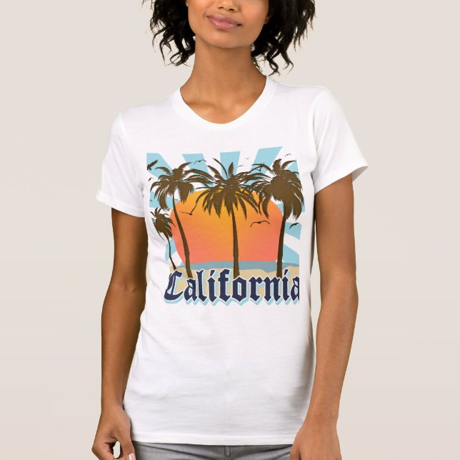 Kalifornien vintagesouvenir tee shirt (Framsida)