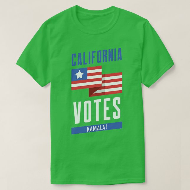 Kalifornien Votes Kamala TShirt T Shirt (Design framsida)