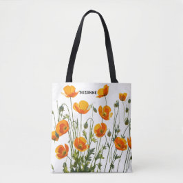 Kalifornien/walesiska poppies. Mors dag-gåva Tygkasse